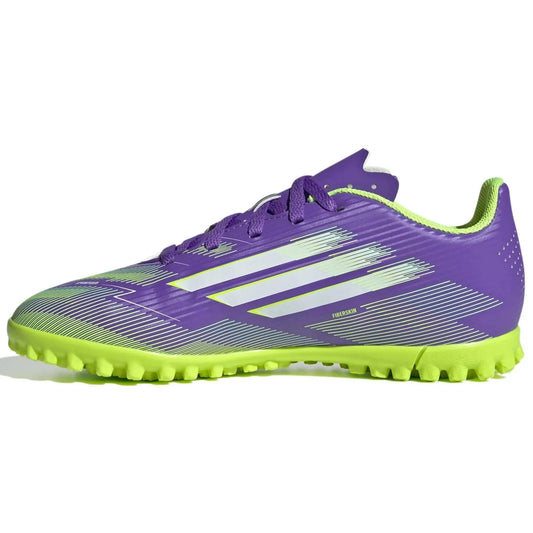 adidas Kids F50 Club Turf Soccer Shoes - Radiant Blaze Pack (FA25)