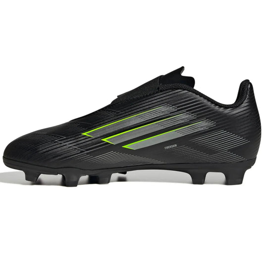 adidas Kids F50 Club Velcro Firm/Multi Ground Soccer Cleats - Electric Stealth Pack (FA25)