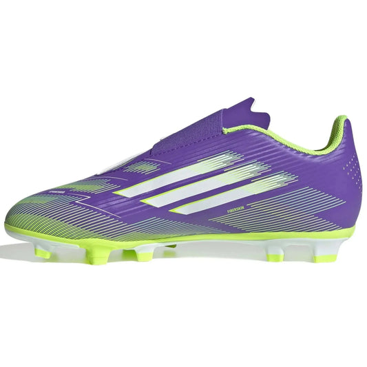 adidas Kids F50 Club Velcro Firm/Multi Ground Soccer Cleats - Radiant Blaze Pack (FA25)