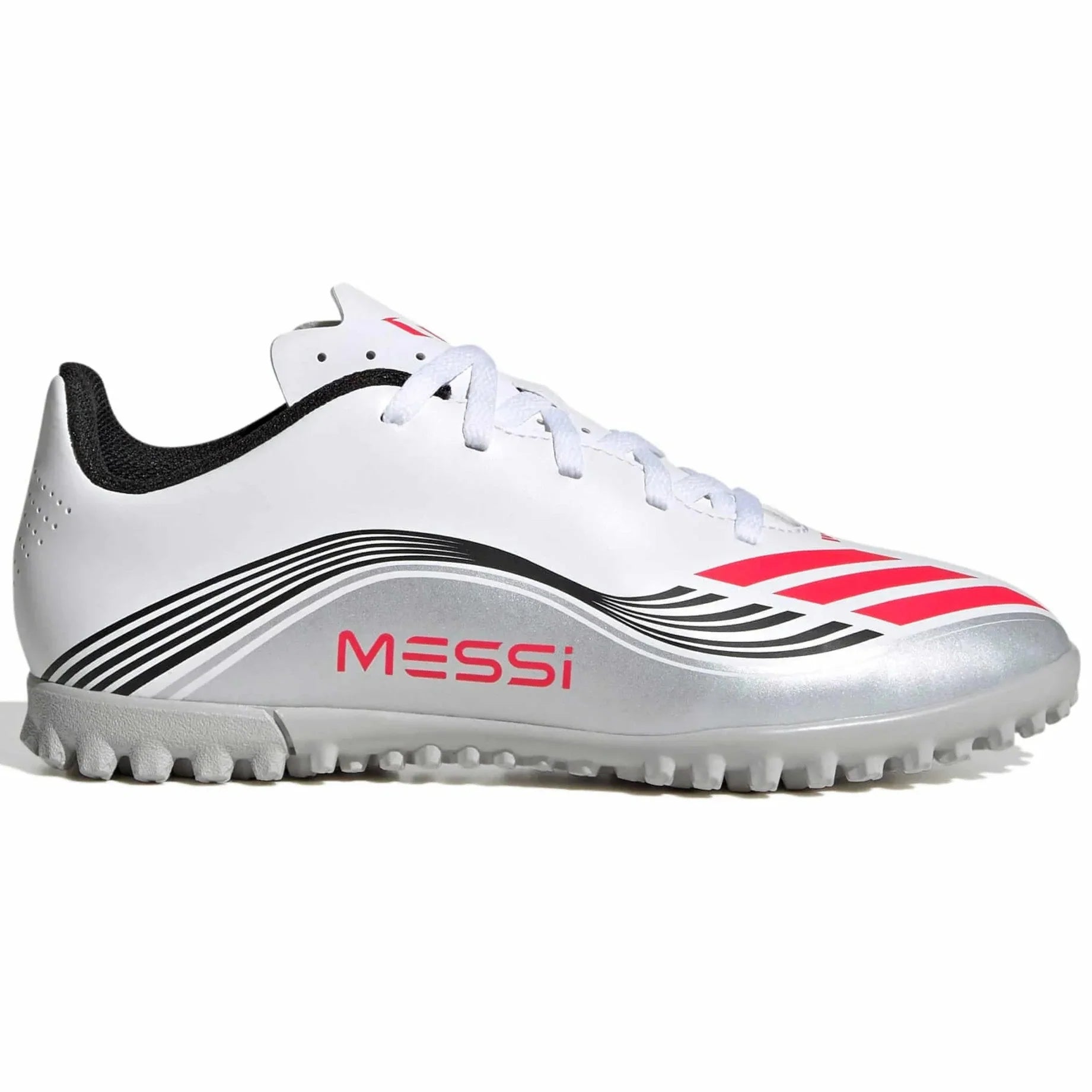 adidas Kids F50 Messi Club Turf Soccer Shoe - Messi Prestig 10 (FA25) (Side 1)