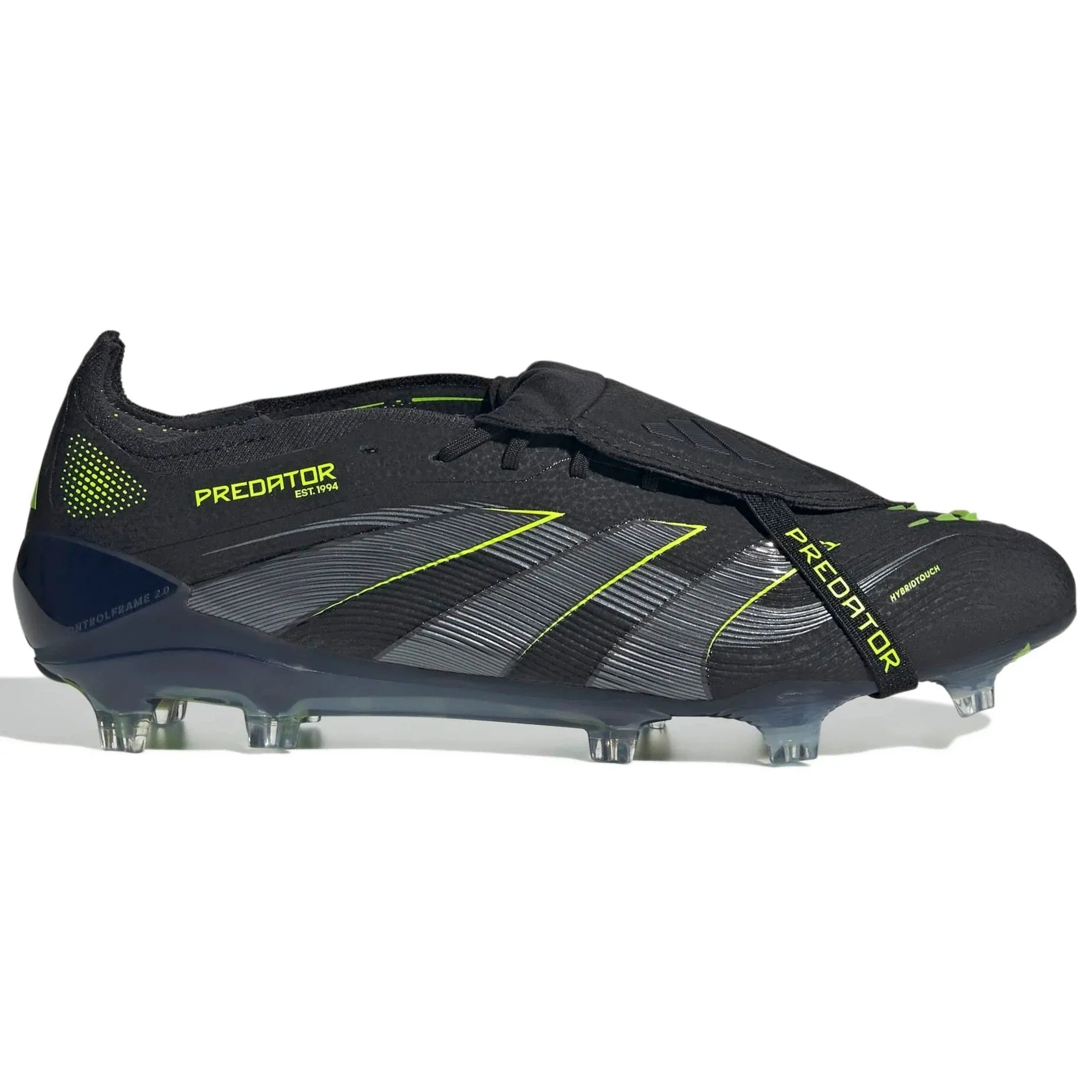 adidas Predator Elite Fold-Over Tongue Firm Ground Soccer Cleats - Electric Stealth Pack (FA25) (Side 1)