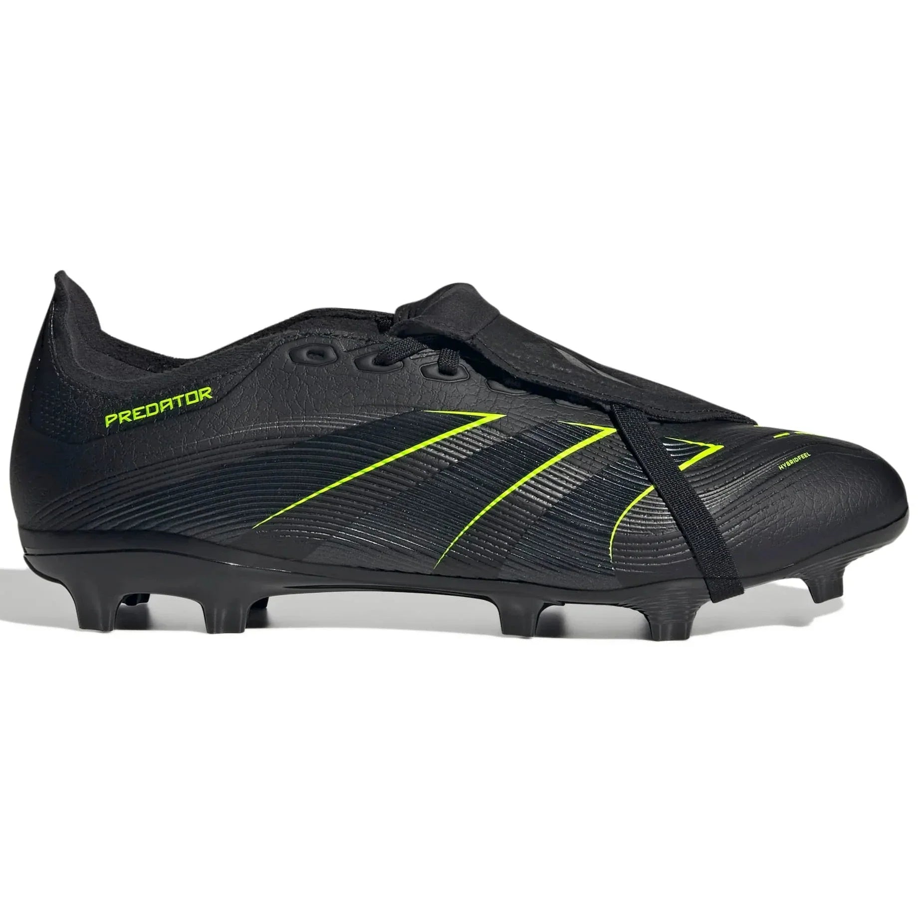 adidas Predator League Fold-Over Tongue Firm-Multi Ground Soccer Cleats - Electric Stealth Pack (FA25) (Side 1)