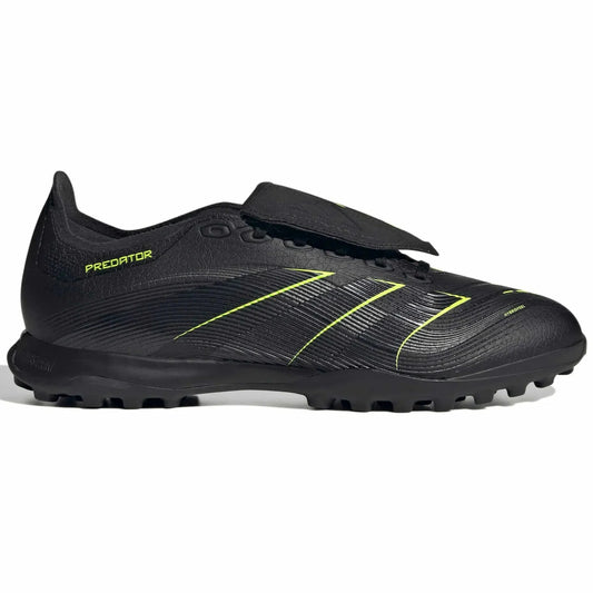 adidas Predator League Fold-Over Tongue Turf Soccer Shoes - Electric Stealth Pack (FA25) (Side 1)