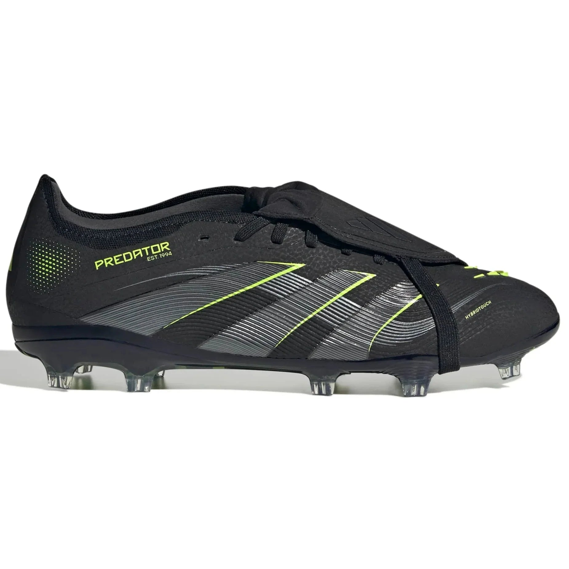 adidas Predator Pro Fold-Over Tongue Firm Ground Soccer Cleats - Electric Stealth Pack (FA25) (Side 1)