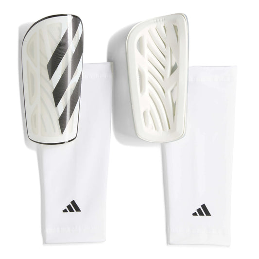 adidas Tiro League Shin Guards White / Black / Silver Metallic (Set)