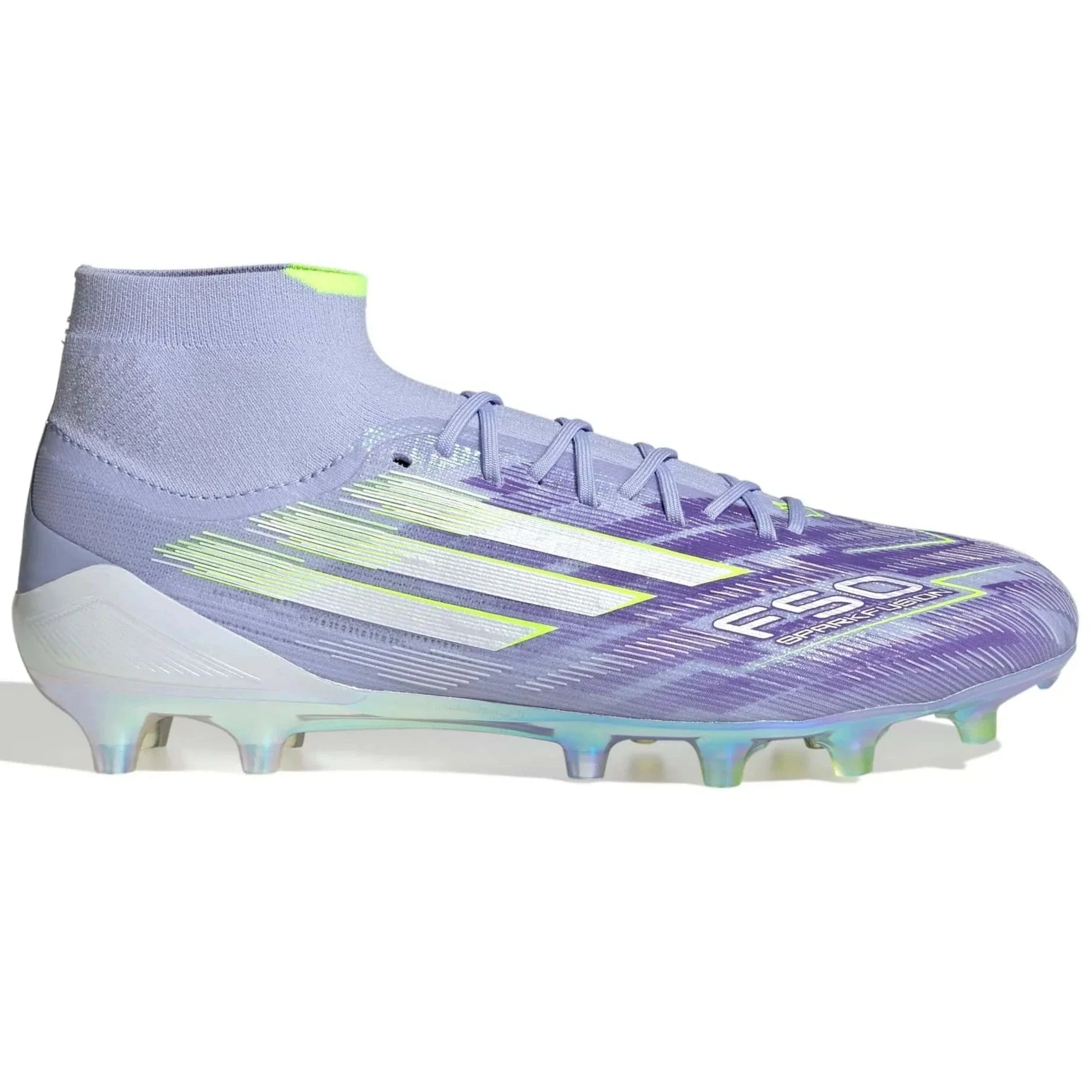 adidas Women's F50 Sparkfusion Elite Firm-Artificial Ground Soccer Cleats - Radiant Blaze Pack (FA25) (Side 1)