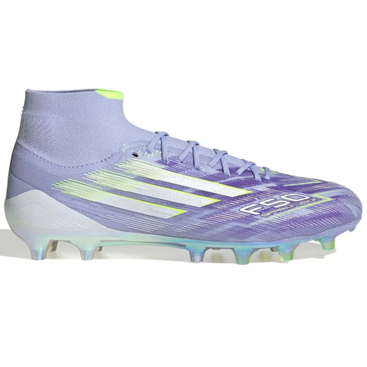 adidas Women's F50 Sparkfusion Elite Firm-Artificial Ground Soccer Cleats - Radiant Blaze Pack (FA25) (Side 1)