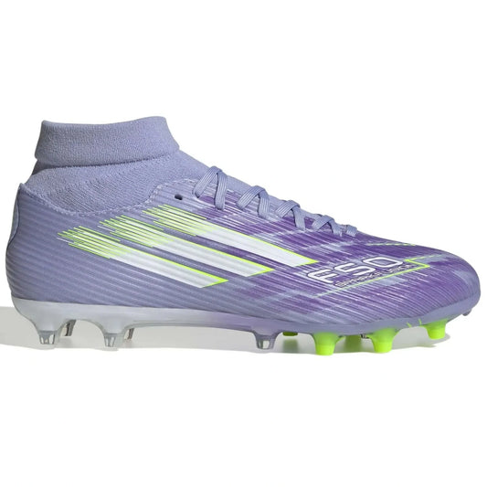 adidas Women's F50 Sparkfusion League Firm-Artificial Ground Soccer Cleats - Radiant Blaze Pack (FA25) (Side 1)