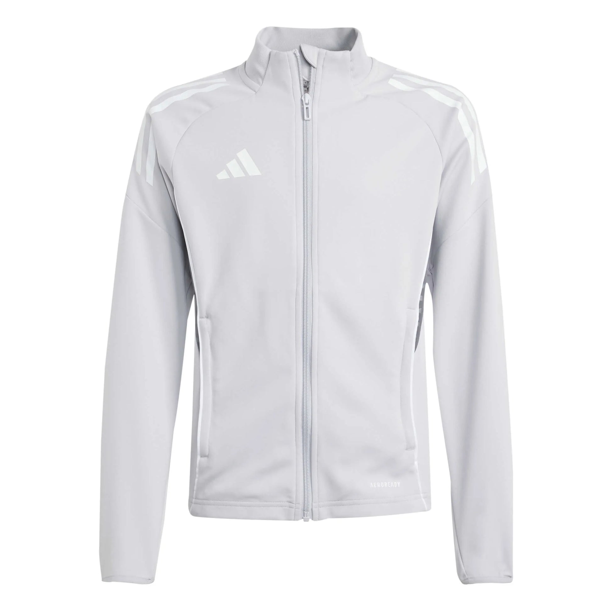 adidas Youth Tiro 25 Competition Training Jacket Light Grey (Front)