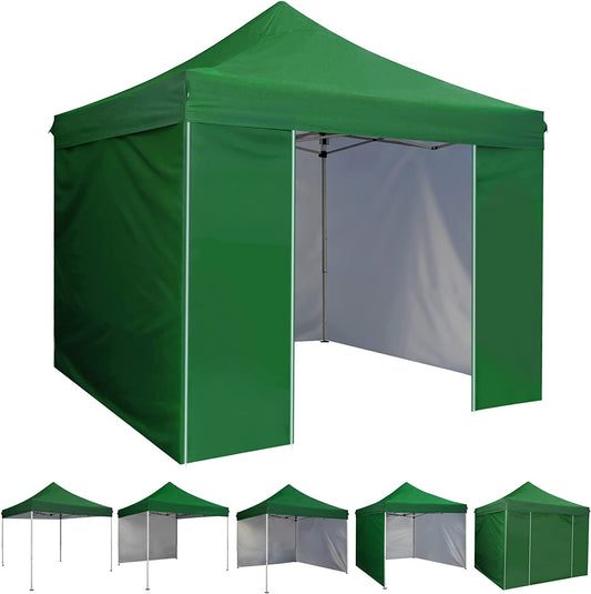 10' x 10' Pop Up Removable Sidewall Canopy Tent-Waterproof with Rolling Storage Bag