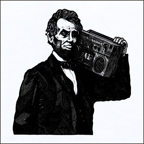 Abraham Lincoln with Boom Box men's Shirt