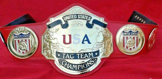 NWA USA TAG TEAM 24K GOLD Zinc Championship Belt