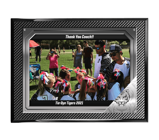 12 x 9 High-Quality Print Floating Over Carbon Fiber Plaque