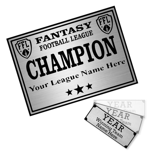 15" Crown Perpetual Fantasy Football Trophy Engraving Redemption