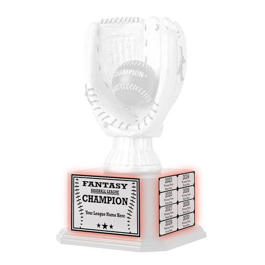 15" Silver Baseball Perpetual Baseball Trophy Engraving Redemption
