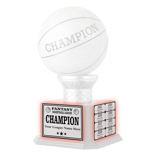 15" Silver Basketball Perpetual Basketball Trophy Engraving Redemption