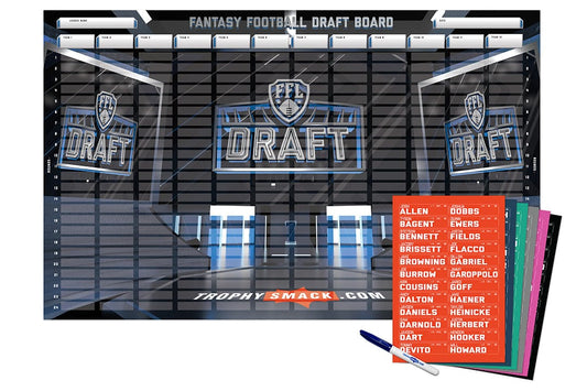 2025 Fantasy Football Draft Board Kit - 12, 10, 8 team