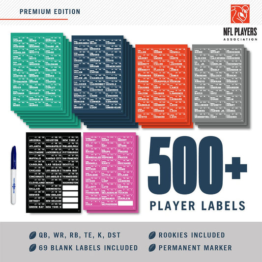 2025 Fantasy Football Draft Board Kit - 16, 14 team