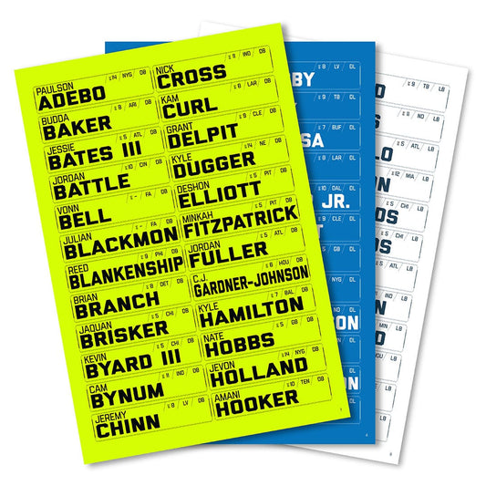 2025 IDP Draft Board Sticker Pack