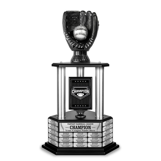 26-36 Inch Black Baseball Trophy by TrophySmack