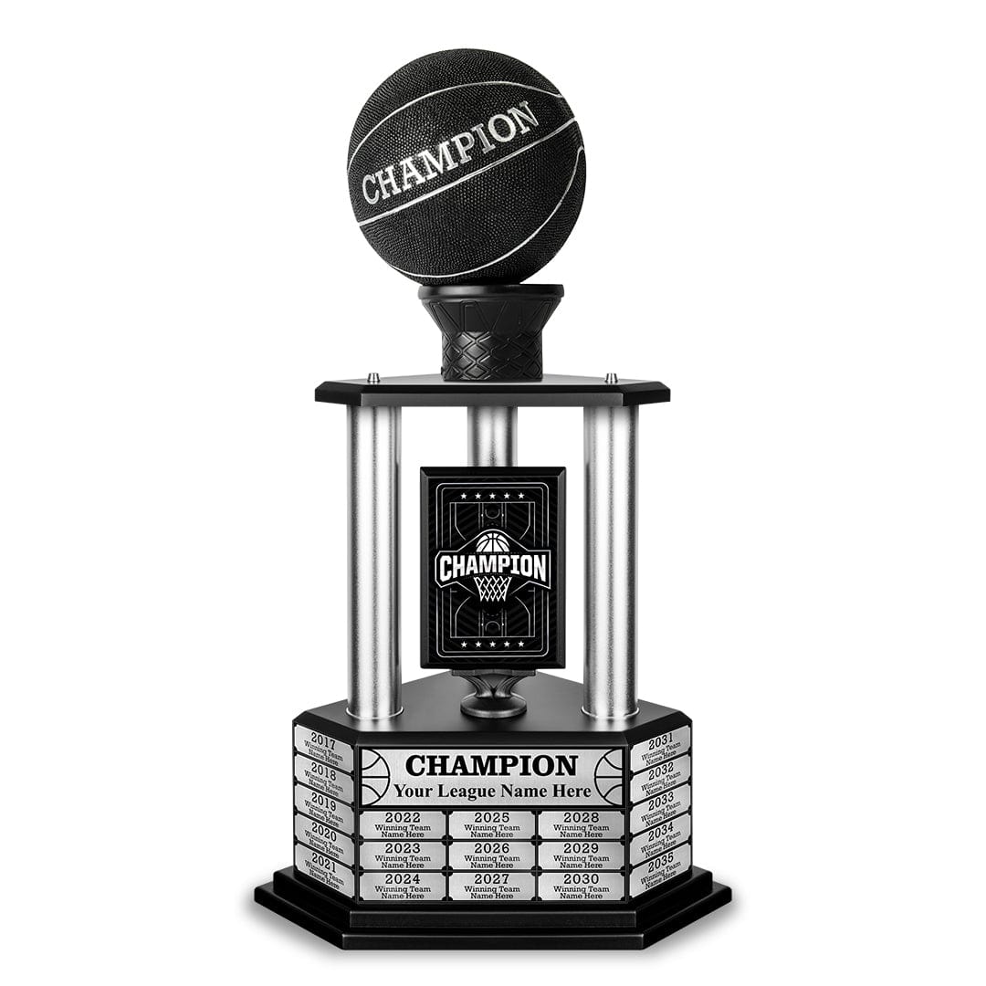TrophySmack 26-36” Black Basketball Trophy