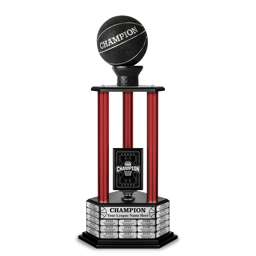TrophySmack 26-36” Black Basketball Trophy