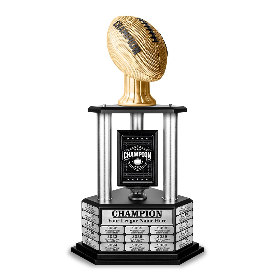 TrophySmack 26" - 36" Perpetual Football Champion Trophy