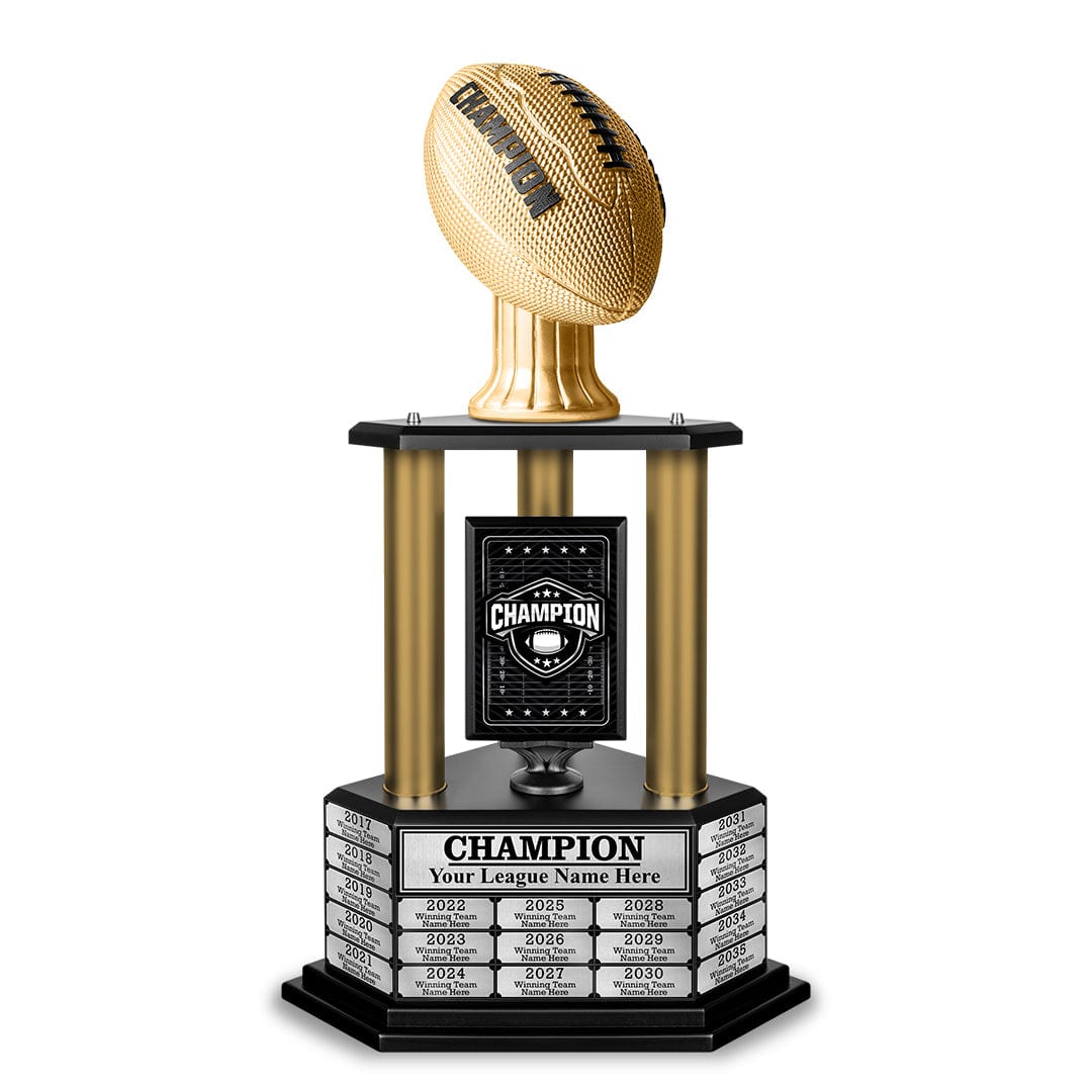 TrophySmack 26" - 36" Perpetual Football Champion Trophy