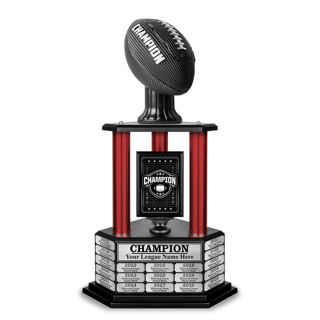 TrophySmack 26" - 36" Perpetual Football Champion Trophy