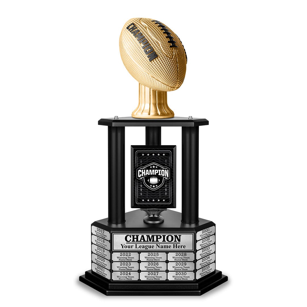 TrophySmack 26" - 36" Perpetual Football Champion Trophy