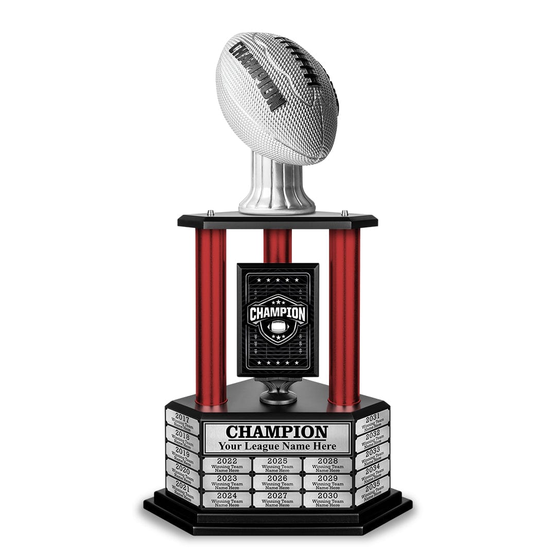 TrophySmack 26" - 36" Perpetual Football Champion Trophy