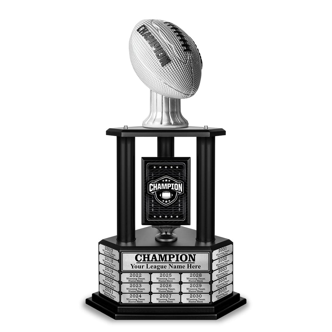TrophySmack 26" - 36" Perpetual Football Champion Trophy