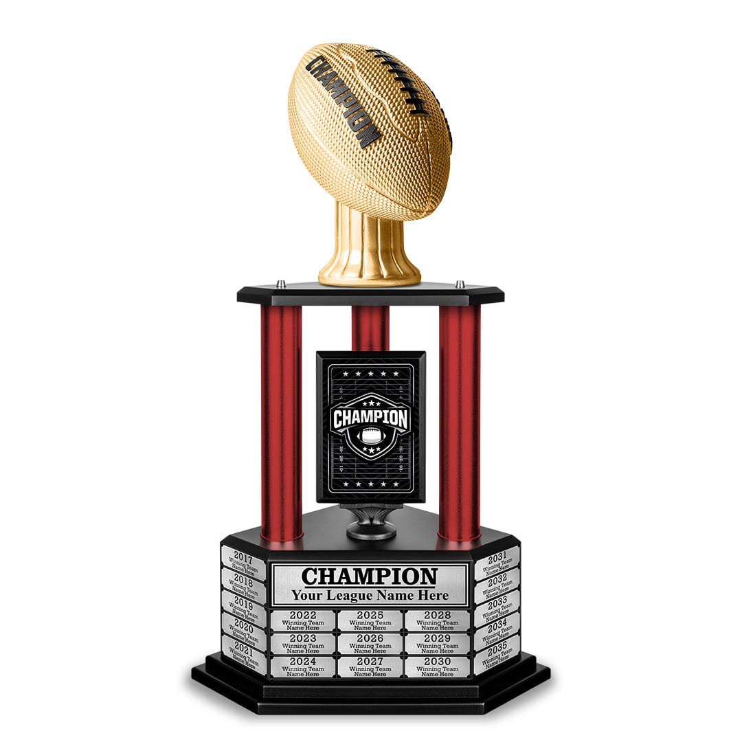 TrophySmack 26" - 36" Perpetual Football Champion Trophy