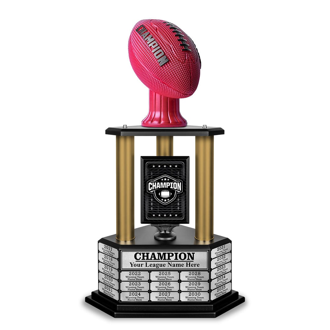 TrophySmack 26" - 36" Perpetual Football Champion Trophy