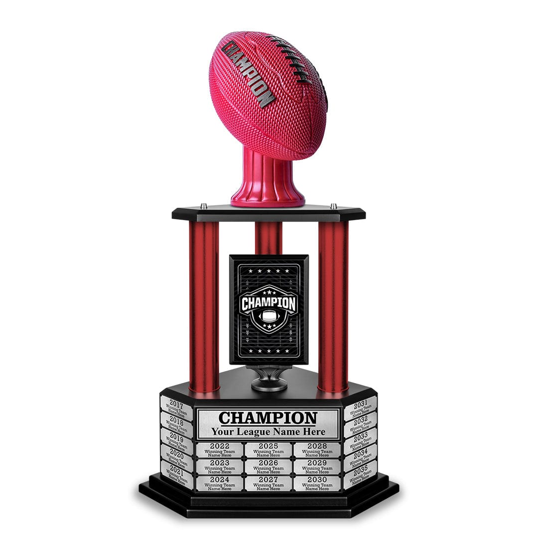 TrophySmack 26" - 36" Perpetual Football Champion Trophy