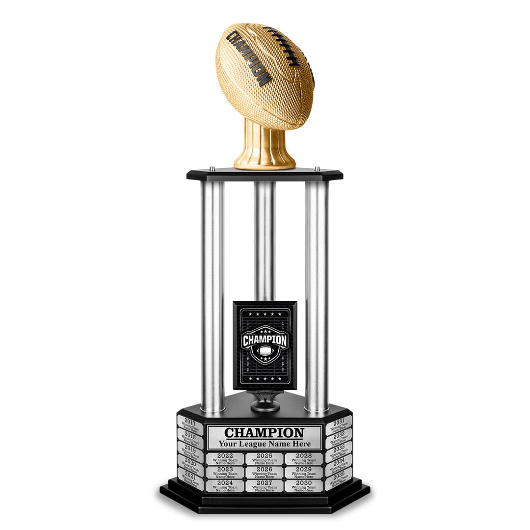 TrophySmack 26" - 36" Perpetual Football Champion Trophy
