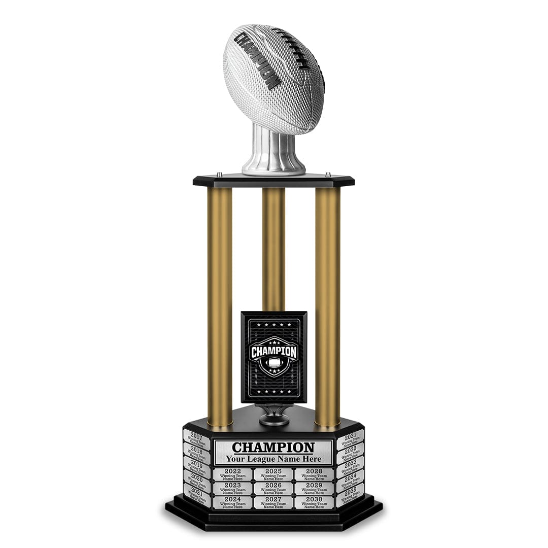TrophySmack 26" - 36" Perpetual Football Champion Trophy