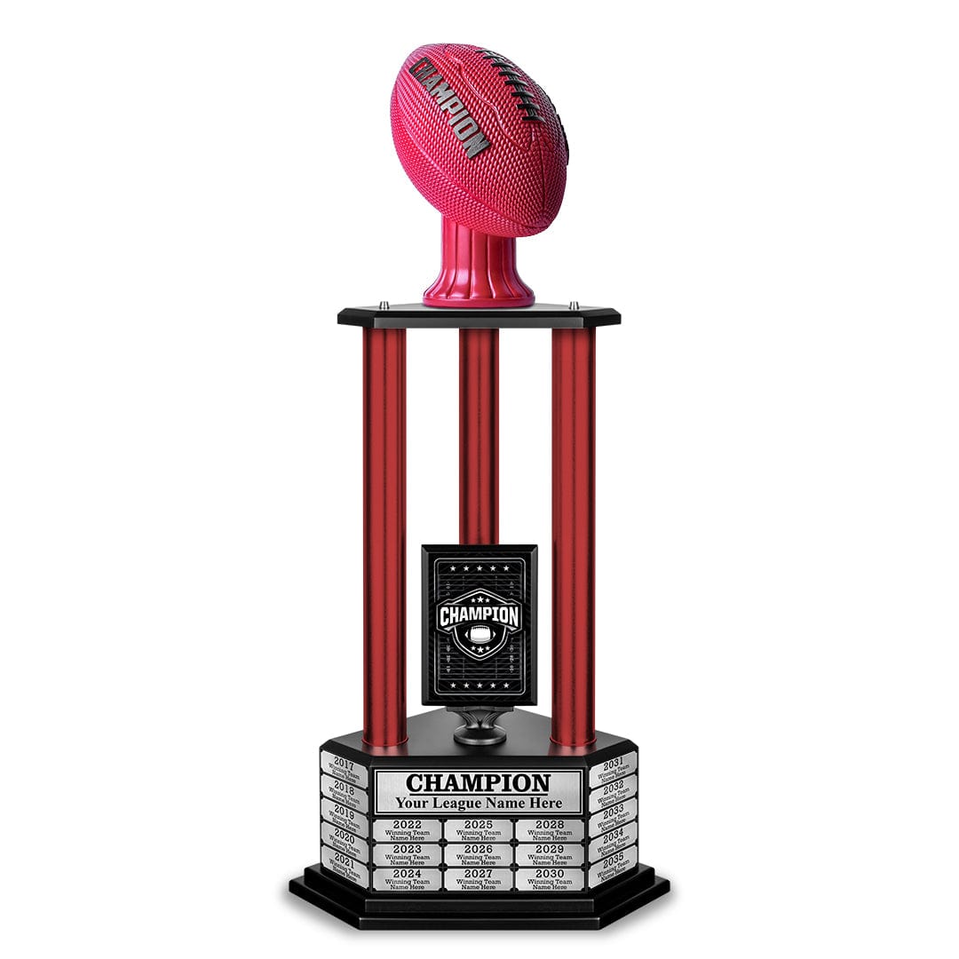 TrophySmack 26" - 36" Perpetual Football Champion Trophy