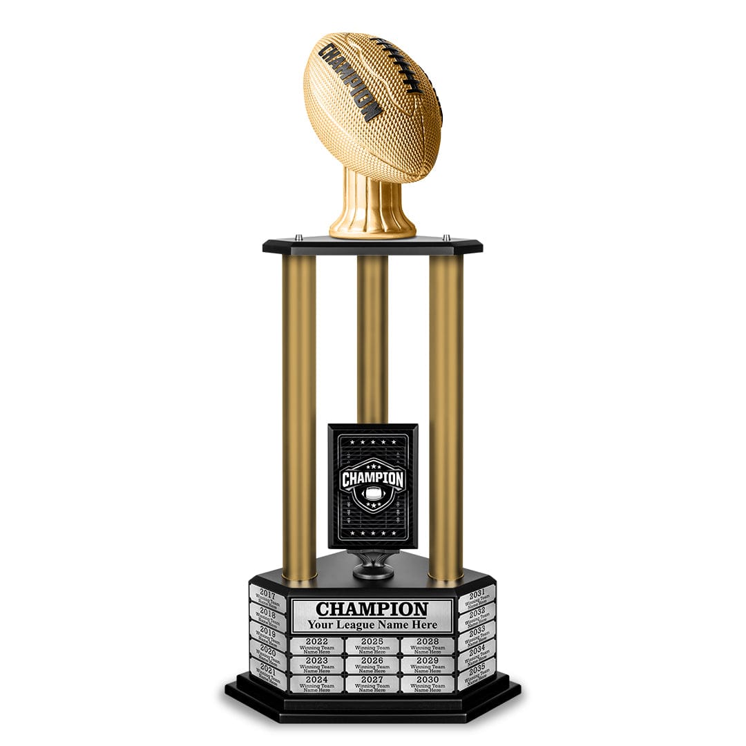 TrophySmack 26" - 36" Perpetual Football Champion Trophy