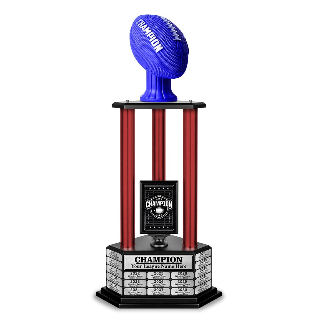 TrophySmack 26" - 36" Perpetual Football Champion Trophy