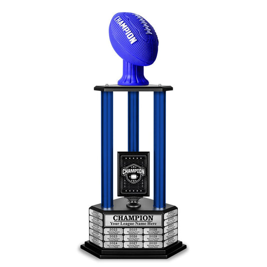perpetual football champion trophy in a classic design