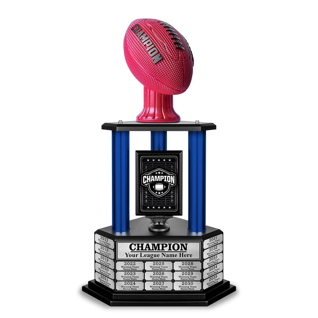 TrophySmack 26" - 36" Perpetual Football Champion Trophy