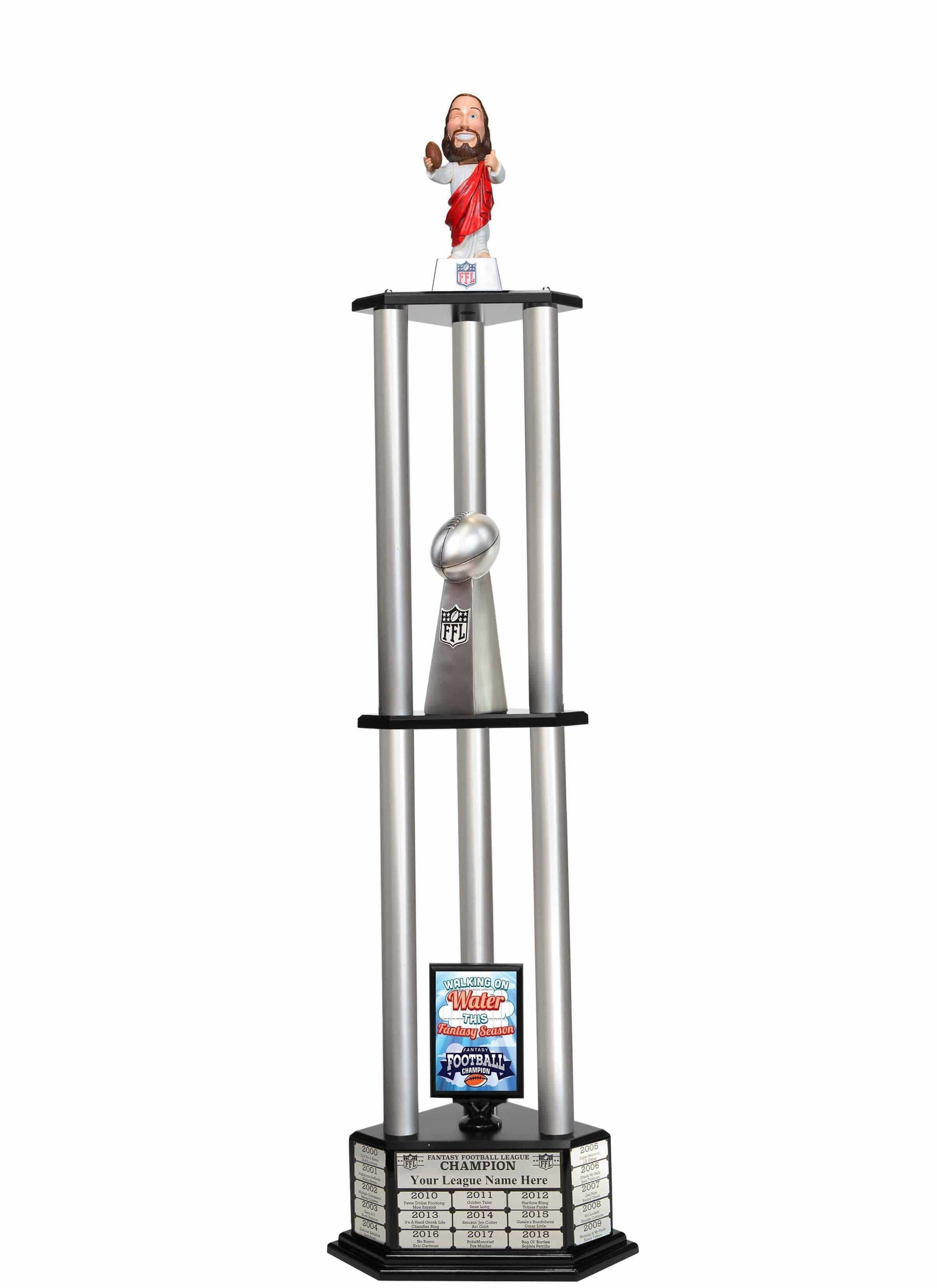 TrophySmack 26"-56" Touchdown Jesus Perpetual Fantasy Football Trophy