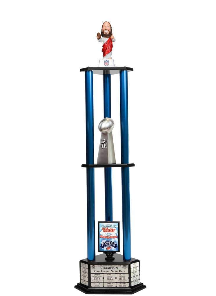 TrophySmack 26"-56" Touchdown Jesus Perpetual Fantasy Football Trophy
