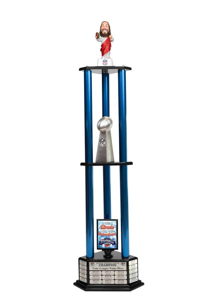 TrophySmack 26"-56" Touchdown Jesus Perpetual Fantasy Football Trophy