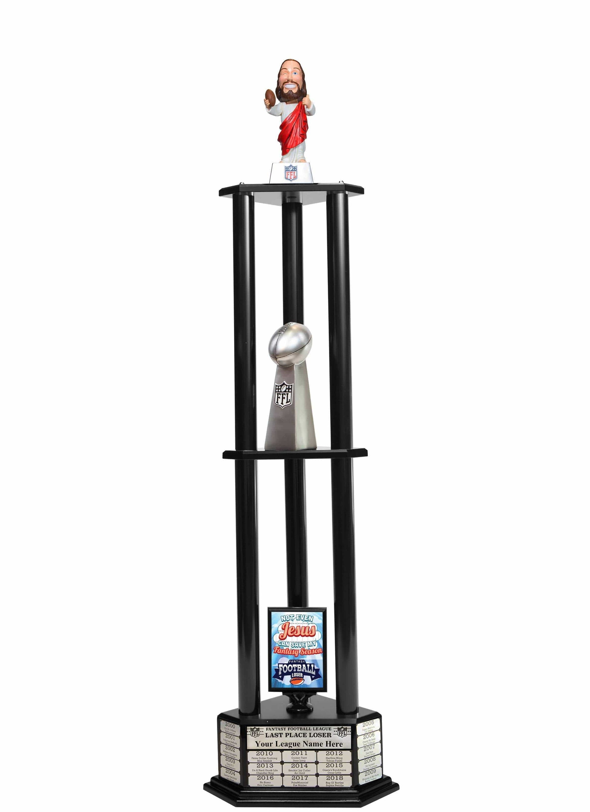 TrophySmack 26"-56" Touchdown Jesus Perpetual Fantasy Football Trophy
