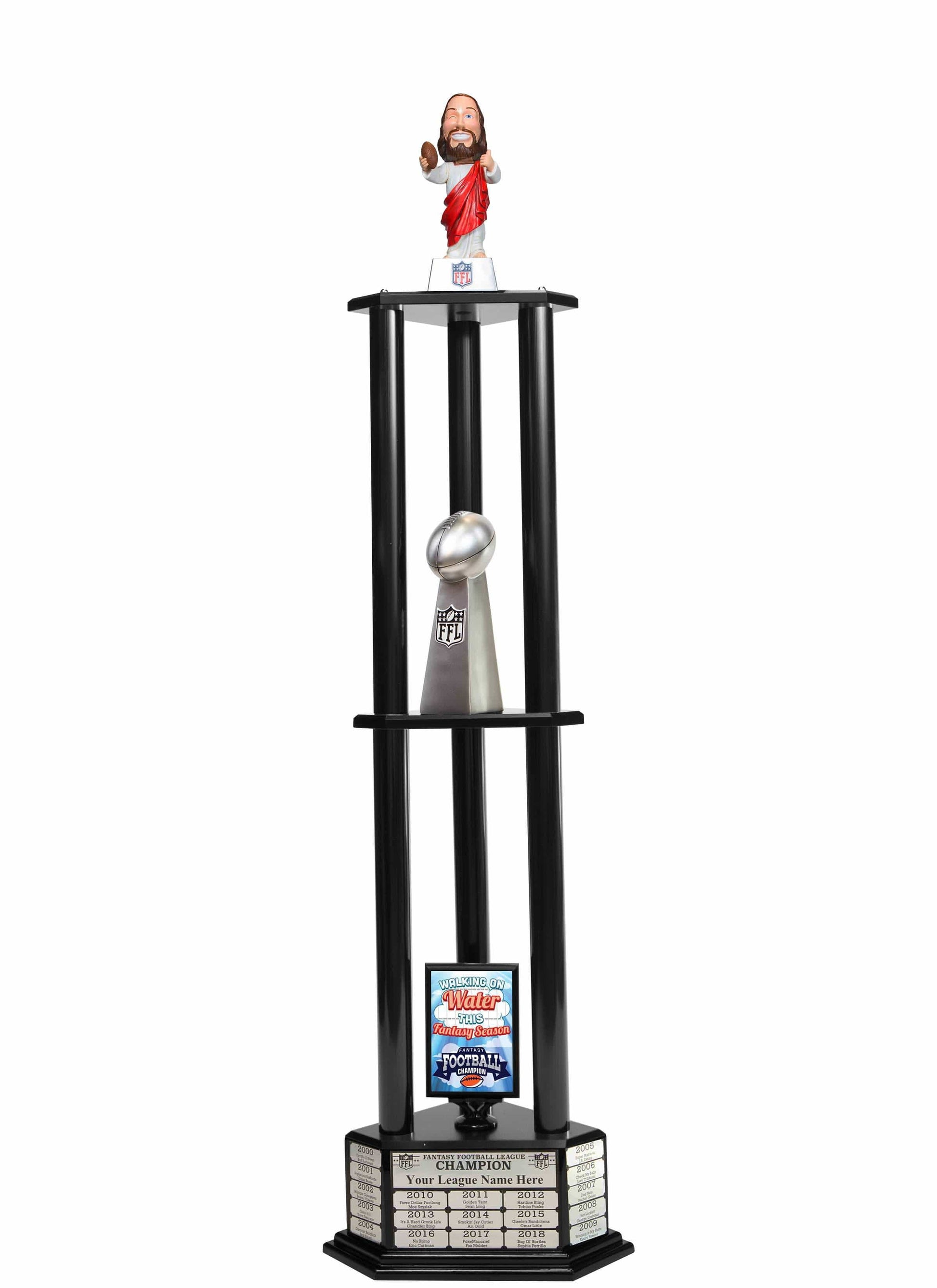 TrophySmack 26"-56" Touchdown Jesus Perpetual Fantasy Football Trophy