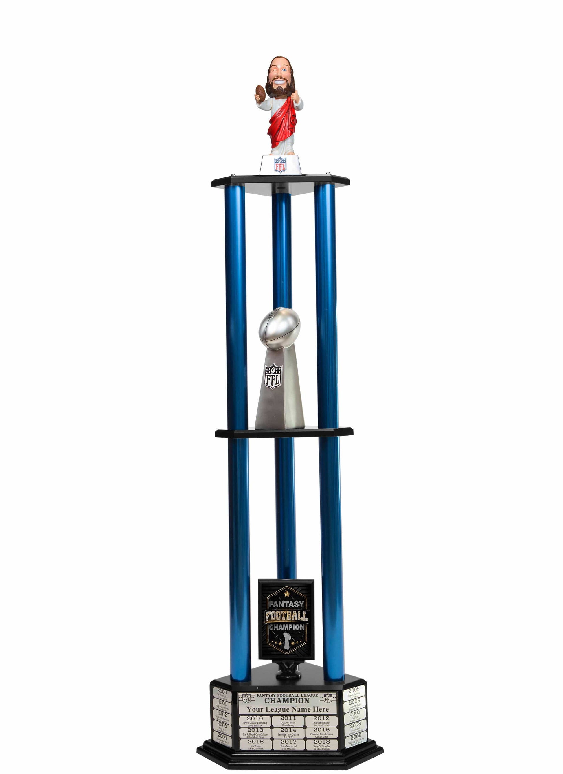 TrophySmack 26"-56" Touchdown Jesus Perpetual Fantasy Football Trophy