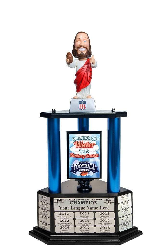 TrophySmack 26"-56" Touchdown Jesus Perpetual Fantasy Football Trophy