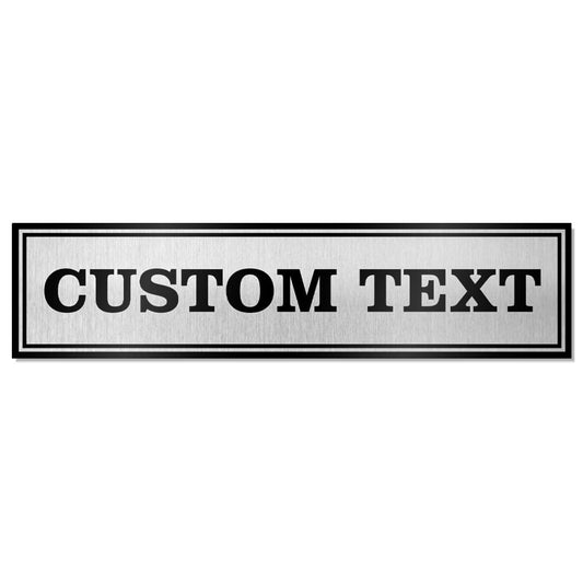 3 Column Custom League Plate - Silver
